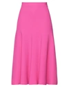 Valentino Midi Skirts In Fuchsia