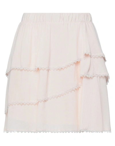 Soallure Mini Skirts In Pink