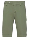 Entre Amis Man Shorts & Bermuda Shorts Green Size 29 Cotton, Elastane