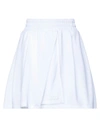 Gcds Woman Mini Skirt White Size Xl Polyester, Cotton