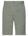 Pt Torino Man Shorts & Bermuda Shorts Military Green Size 36 Cotton, Elastane