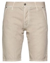 Roy Rogers Roÿ Roger's Man Shorts & Bermuda Shorts Beige Size 31 Cotton, Flax