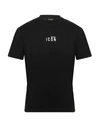 Dsquared2 Man T-shirt Black Size S Cotton