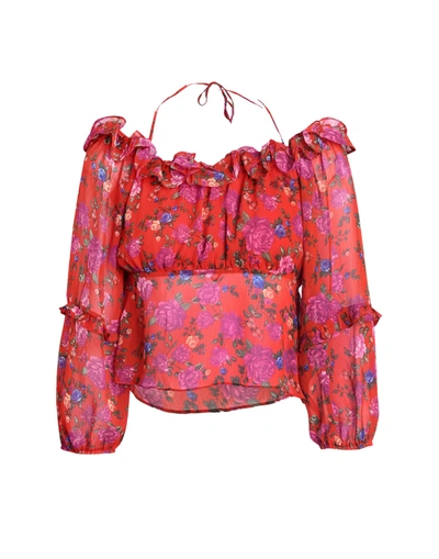 Topshop Blouses In Red