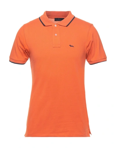 Harmont & Blaine Polo Shirts In Orange