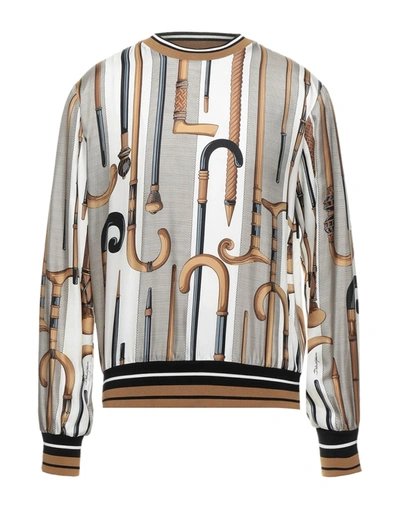 Dolce & Gabbana Sweatshirts In Ivory