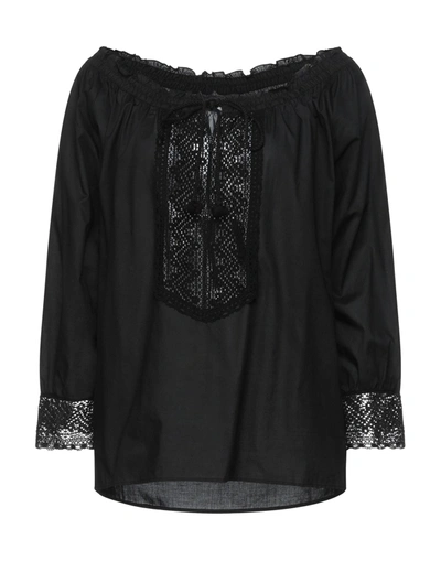 True Royal Blouses In Black