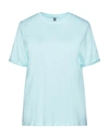 Pieces T-shirts In Light Green