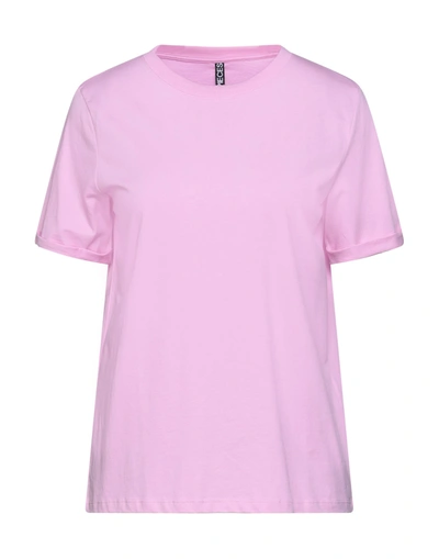 Pieces T-shirts In Purple