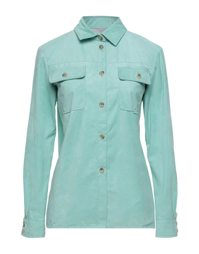 Armani Collezioni Shirts In Green