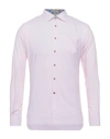 ALESSANDRO LAMURA ALESSANDRO LAMURA MAN SHIRT PINK SIZE XL POLYESTER, COTTON,12660611SQ 4