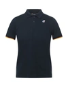 K-way Vincent Contrast Stretch Polo In Blue