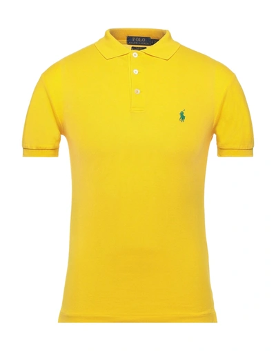 Polo Ralph Lauren Polo Shirts In Yellow