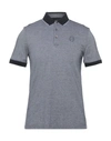 Armani Exchange Logo-embroidered Cotton Polo Shirt In Blue