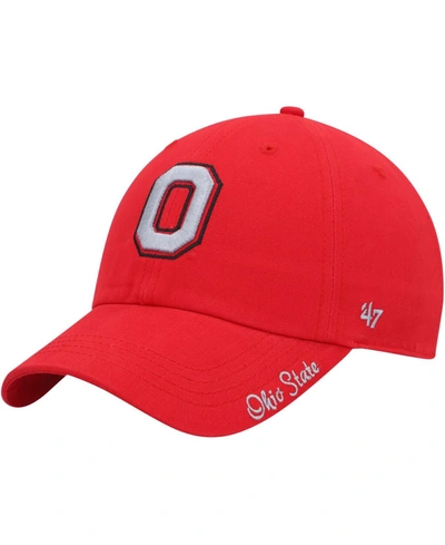 47 Brand Women's Scarlet Ohio State Buckeyes Miata Clean Up Adjustable Hat