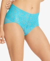 Hanky Panky Signature Lace Retro V-kini In Tempting Turquoise Blue