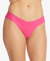 Hanky Panky Breathesoft Natural Thong With $6 Credit In Provocative Pink