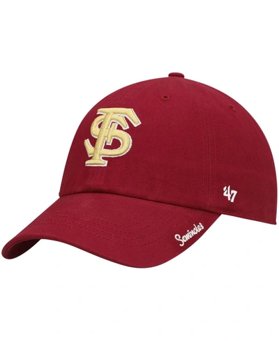 47 Brand Women's Garnet Florida State Seminoles Miata Clean Up Logo Adjustable Hat