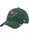 47 BRAND WOMEN'S GREEN MINNESOTA WILD MIATA CLEAN UP ADJUSTABLE HAT