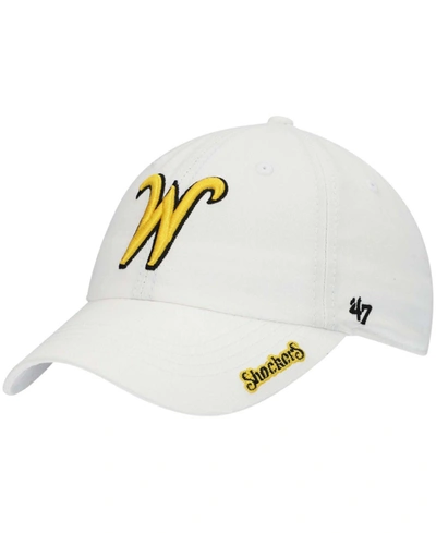 47 Brand Women's White Wichita State Shockers Miata Clean Up Adjustable Hat