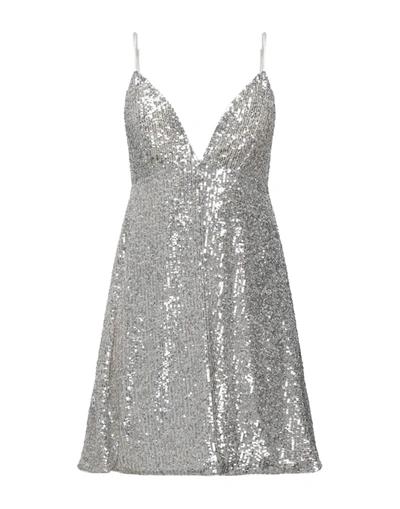 Jijil Short Dresses In Silver