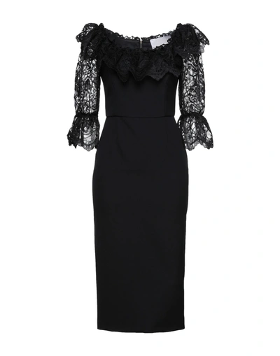 Alberta Tanzini Midi Dresses In Black