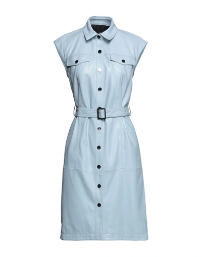 Karl Lagerfeld Midi Dresses In Sky Blue