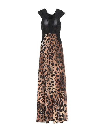 Just Cavalli Long Dresses In Black