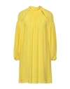 Merci .., Woman Mini Dress Yellow Size 4 Polyester