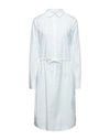 HER SHIRT HER DRESS HER SHIRT HER DRESS WOMAN MIDI DRESS SKY BLUE SIZE M COTTON, ELASTANE,15157710KS 4