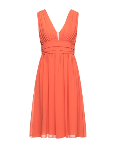 Nina 14.7 Midi Dresses In Orange