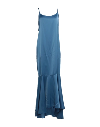 Giulia N Long Dresses In Blue