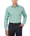 Van Heusen Men's Classic-fit Point Collar Poplin Dress Shirt In Leaf