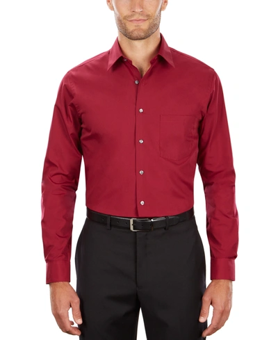 VAN HEUSEN MEN'S CLASSIC-FIT POINT COLLAR POPLIN DRESS SHIRT