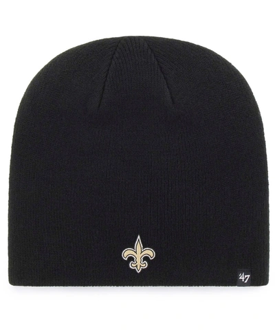 47 Brand Men's Black New Orleans Saints Primary Logo Knit Beanie