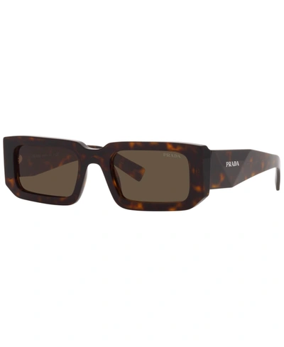PRADA SYMBOLE RECTANGULAR UNISEX SUNGLASSES, PR 6YS