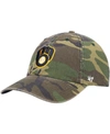 47 Brand Men's Camo Milwaukee Brewers Team Clean Up Adjustable Hat In Camo