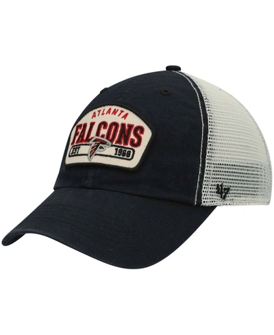 47 Brand Men's Black Atlanta Falcons Penwald Trucker Clean Up Snapback Hat
