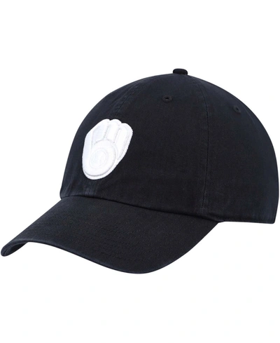 47 Brand Men's Black Milwaukee Brewers Challenger Adjustable Hat