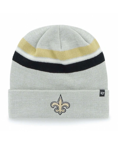 47 Brand Men's Gray New Orleans Saints Monhegan Cuffed Knit Hat