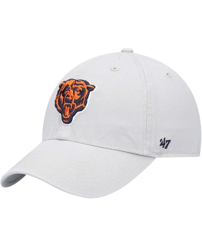 47 Brand Men's Gray Chicago Bears Clean Up Adjustable Hat