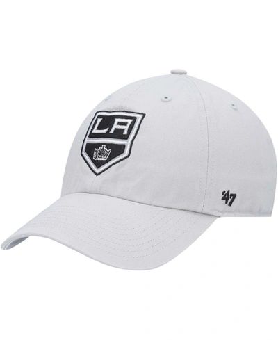 47 Brand Men's Gray Los Angeles Kings Clean Up Adjustable Hat