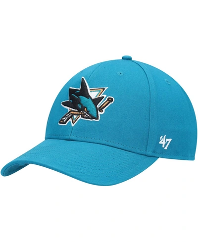 47 Brand Men's Teal San Jose Sharks Legend Mvp Adjustable Hat