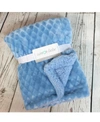 3 Stories Trading Diamond Plush Sherpa Baby Blanket In Blue