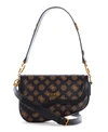 Guess G Dream Flap Shoulder Bag In Mocha Multi