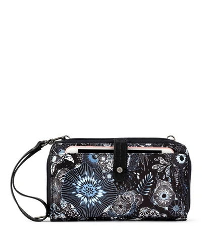 Sakroots Recycled Smartphone Crossbody Wallet In Midnight Seascape