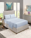 Nestl Bedding Premier Collection Deep Pocket 4 Piece Sheet Set, Queen In Ice Blue