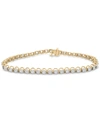 Macy's Diamond Miracle Tennis Bracelet (3 Ct. T.w.) In 14k Gold In Yellow Gold