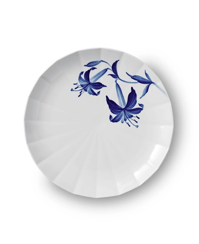 Royal Copenhagen Blomst Dinner Plate Lily, 10.75" In Blue And White