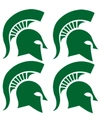 INNOVATIVE ADHESIVES MULTI MICHIGAN STATE SPARTANS WATERLESS TEMPORARY TATTOOS, PACK OF 4